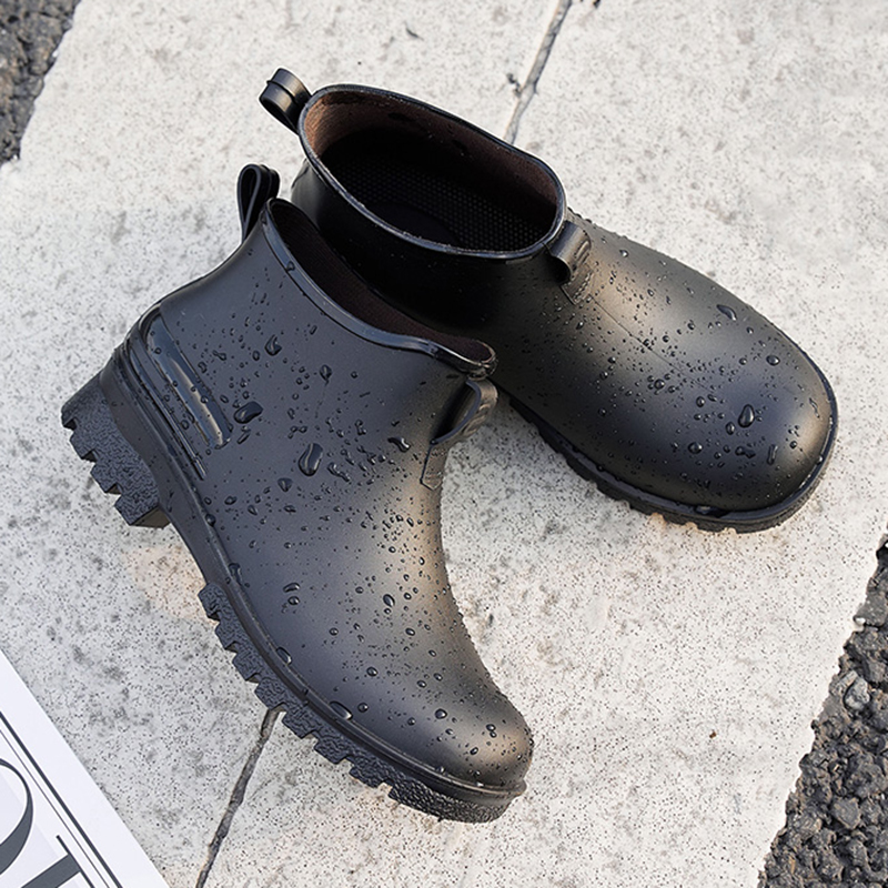New Fashion Men Rain Boots Pla - Fishing Boots avaliação e preço