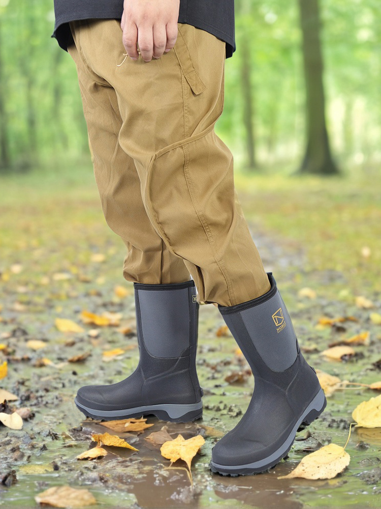 Men's Mid-Calf Waterproof Rain - Fishing Boots avaliação e preço