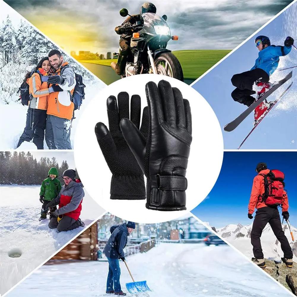 1 Pair USB Heating Gloves Rech - Fishing Gloves avaliação e preço