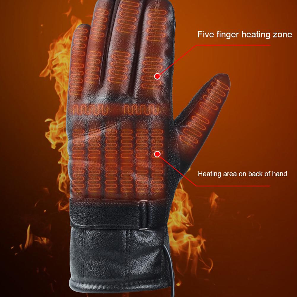 1 Pair USB Heating Gloves Rech - Fishing Gloves avaliação e preço