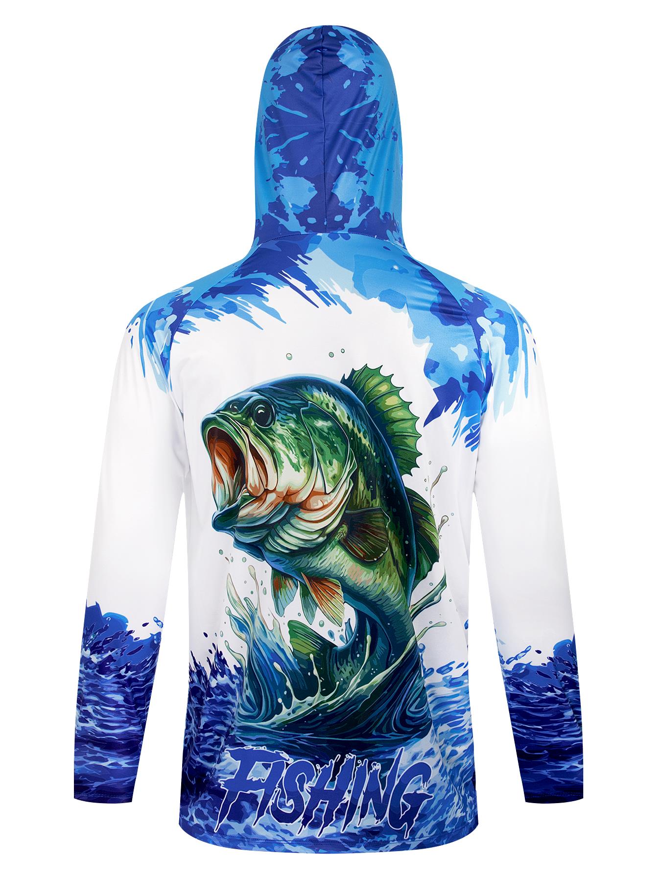 Fishing Hooded Shirt Upf 50 Fi - Fishing Shirt Uv Protection avaliação e preço