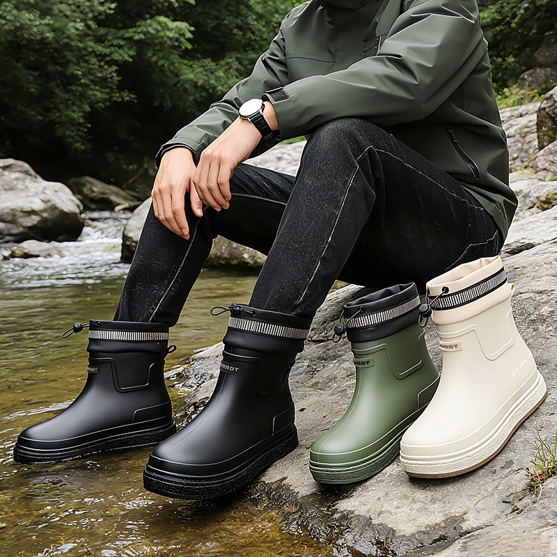 Men Rain Shoes Outdoor Waterpr - Fishing Boots avaliação e preço