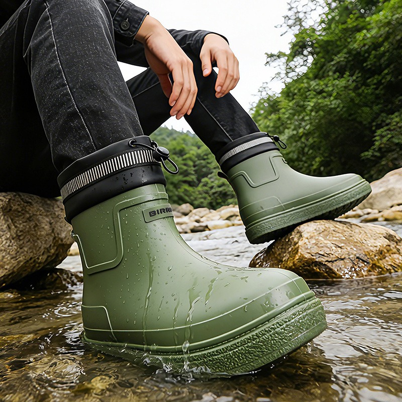 Men Rain Shoes Outdoor Waterpr - Fishing Boots avaliação e preço