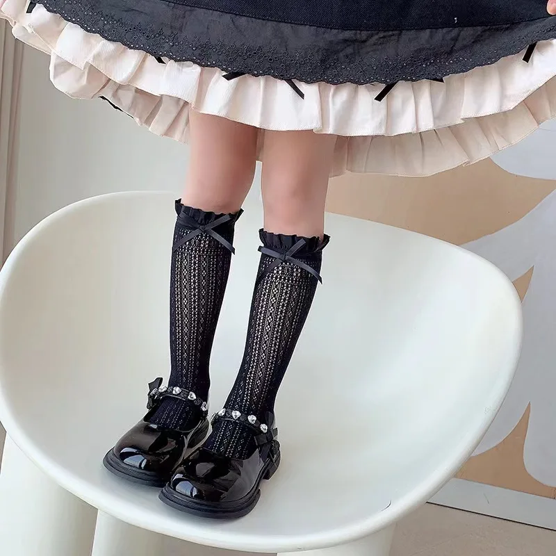 Girls Long Tube Lace Stockings - Fishing Socks avaliação e preço