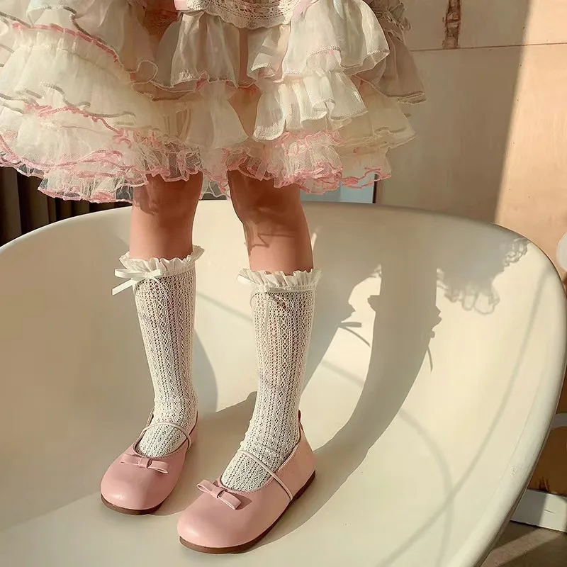 Girls Long Tube Lace Stockings - Fishing Socks avaliação e preço