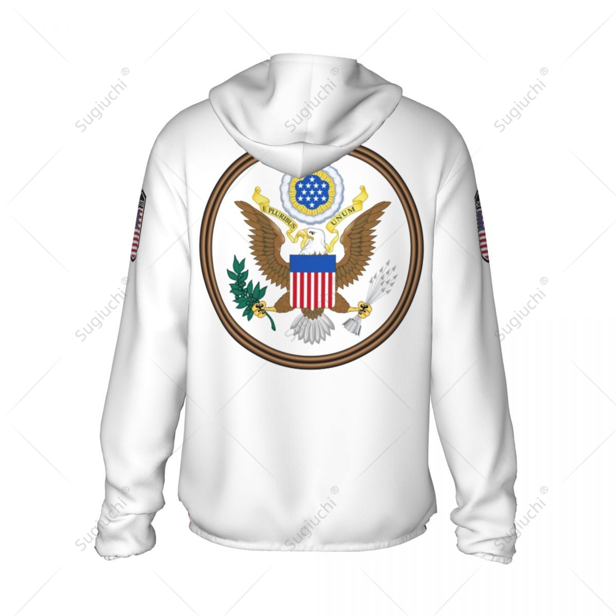 United States Flag Sun Protect - Fishing Hoodie avaliação e preço