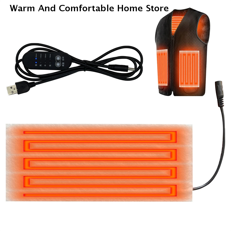 5V USB Warm Paste Pads Fast-He - Fishing Vest avaliação e preço