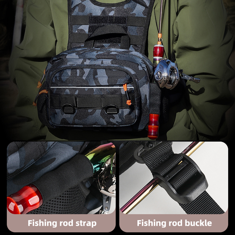 Men Chest Bag Tactical Fishing - Fishing Backpack avaliação e preço