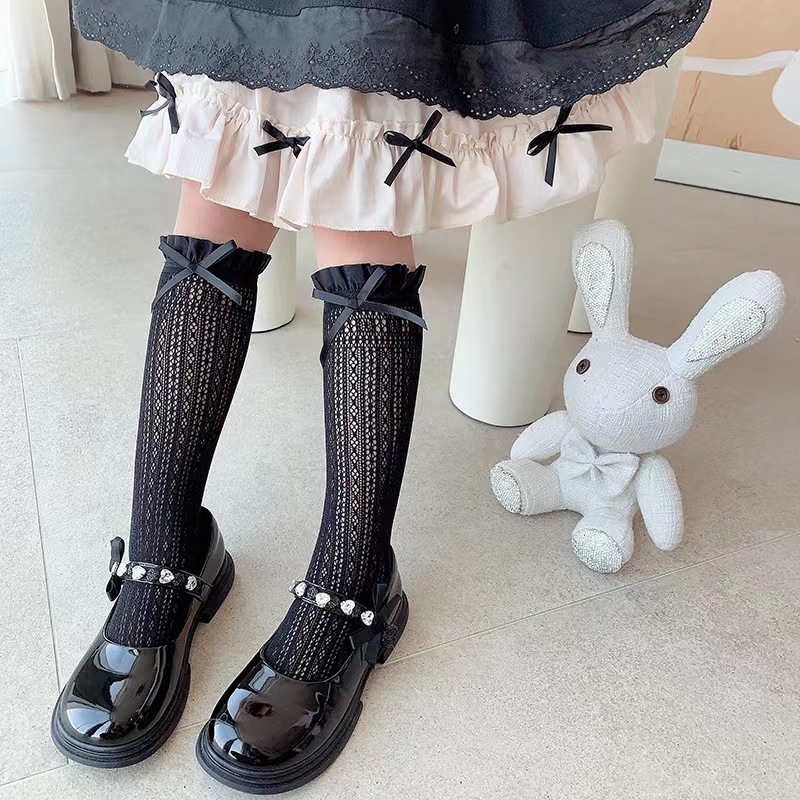 Girls Long Tube Lace Stockings - Fishing Socks avaliação e preço