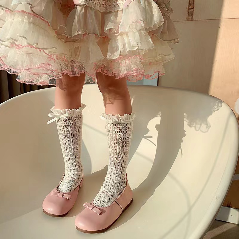 Girls Long Tube Lace Stockings - Fishing Socks avaliação e preço