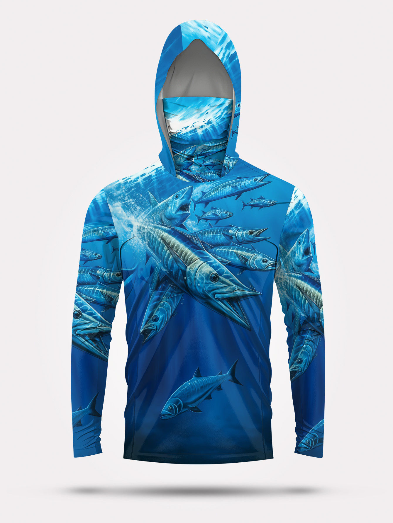 Men Hood Fishing Shirt long sl - Fishing Shirt Uv Protection avaliação e preço
