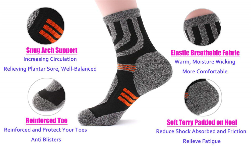 5 Pairs Socks Men Anti Blister - Fishing Socks avaliação e preço