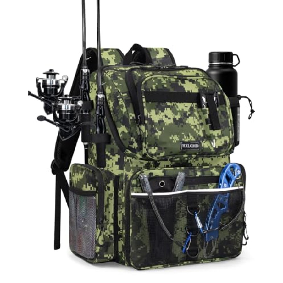 Fishing Backpack with Rod Hold - Fishing Backpack avaliação e preço