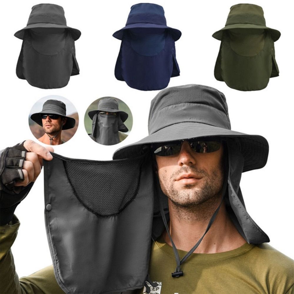 Fishing Hat With Mask Summer S - Fishing Mask Sun Protection avaliação e preço