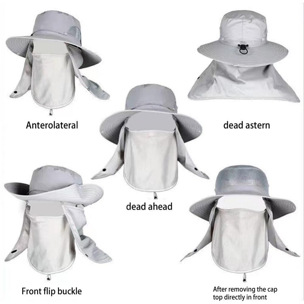 Fishing Hat With Mask Summer S - Fishing Mask Sun Protection avaliação e preço