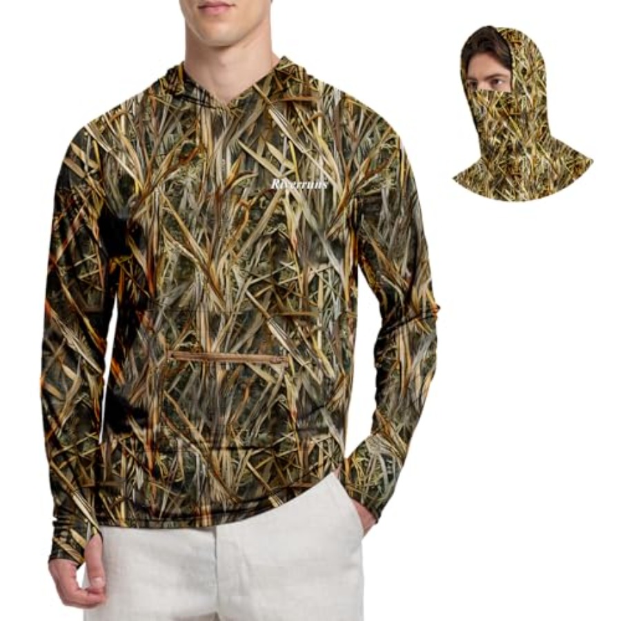 UPF 50+ Fishing Hoodie with Ne - Fishing Hoodie avaliação e preço