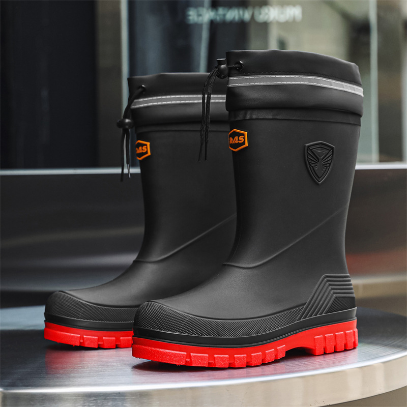 Fashion Men's Rain Boots Mid-C - Fishing Boots avaliação e preço