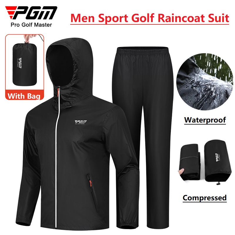 Pgm Men Golf Raincoat Rain Pan - Fishing Rain Suit avaliação e preço