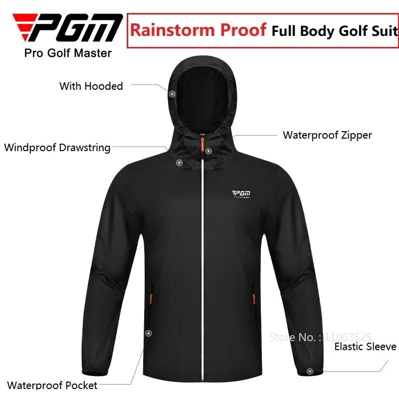 Pgm Men Golf Raincoat Rain Pan - Fishing Rain Suit avaliação e preço