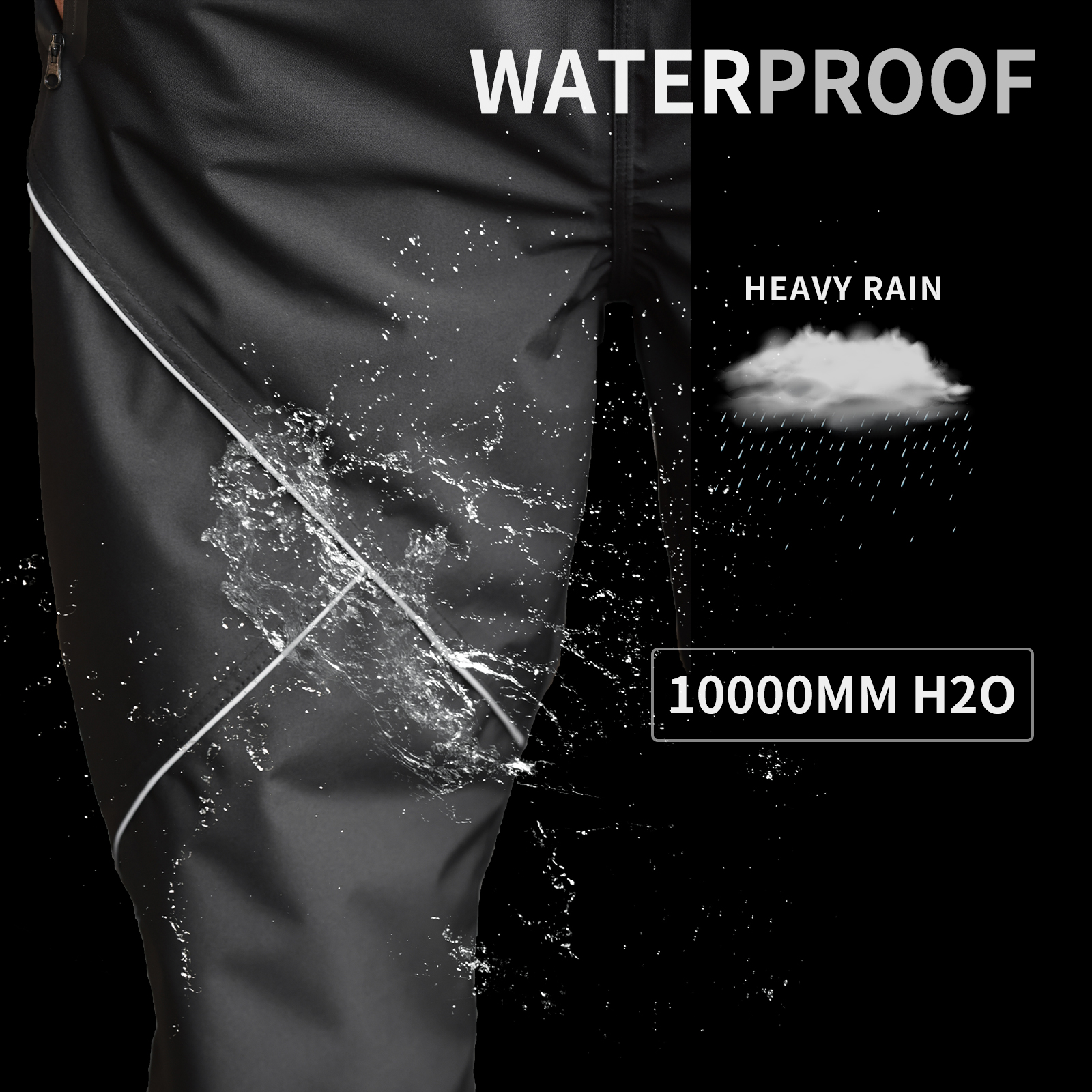 WOSAWE Cycling Rain Pants Wate - Fishing Rain Suit avaliação e preço