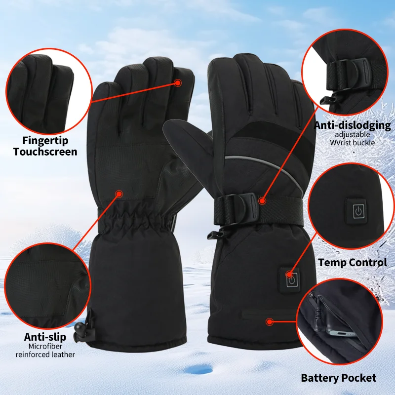 USB Rechargeable Heated Motorc - Fishing Gloves avaliação e preço