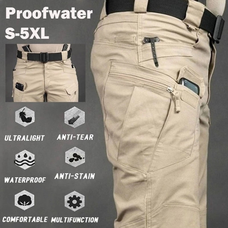 Men's Tactical Cargo Pants 6XL - Fishing Pants Waterproof avaliação e preço